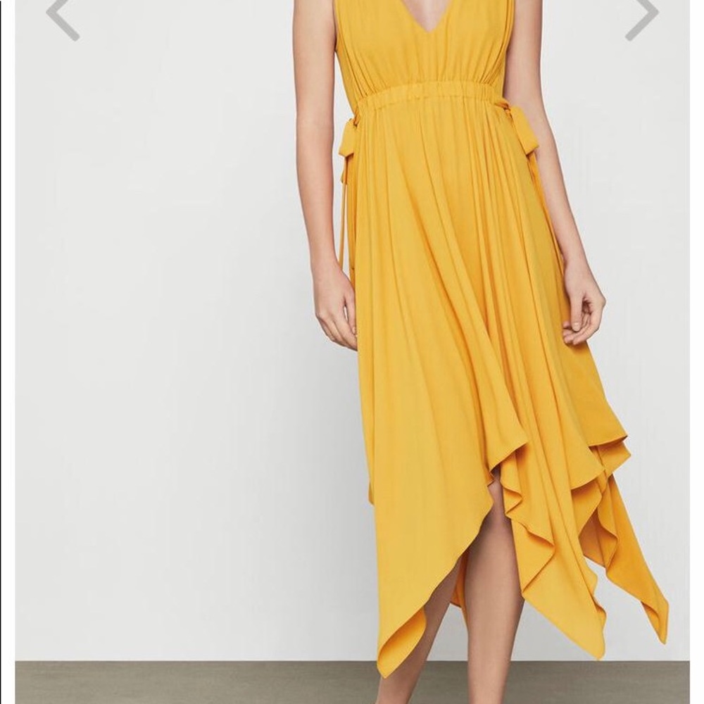 Mustard color, BCBG dress